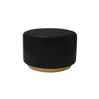 BEISTELLTISCH 51,5/43/51,5 cm Schwarz, Goldfarben  - Goldfarben/Schwarz, Design, Metall (51,5/43/51,5cm) - Kayoom