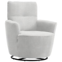 SESSEL in Chenille, Flachgewebe Grauweiss  - Schwarz/Grauweiss, Design, Textil/Metall (81/92/84cm) - Xora