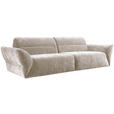 BIGSOFA Chenille Creme  - Creme/Schwarz, KONVENTIONELL, Kunststoff/Textil (300/91/116cm) - Cantus