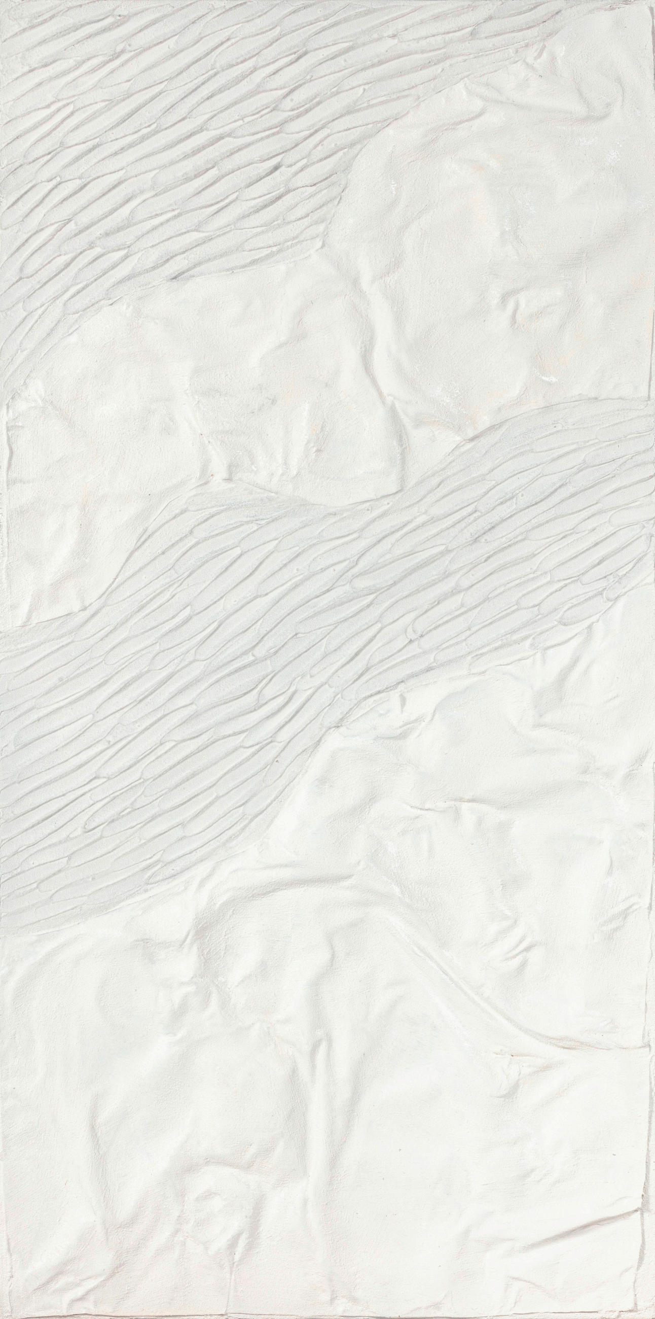 Monee Ölgemälde Grau, Weiß 60x120 cm