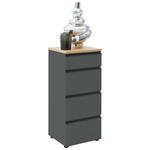 KOMMODE  in 45/102/41 cm  - Eichefarben/Schwarz, Design, Holz/Holzwerkstoff (45/102/41cm) - Dieter Knoll