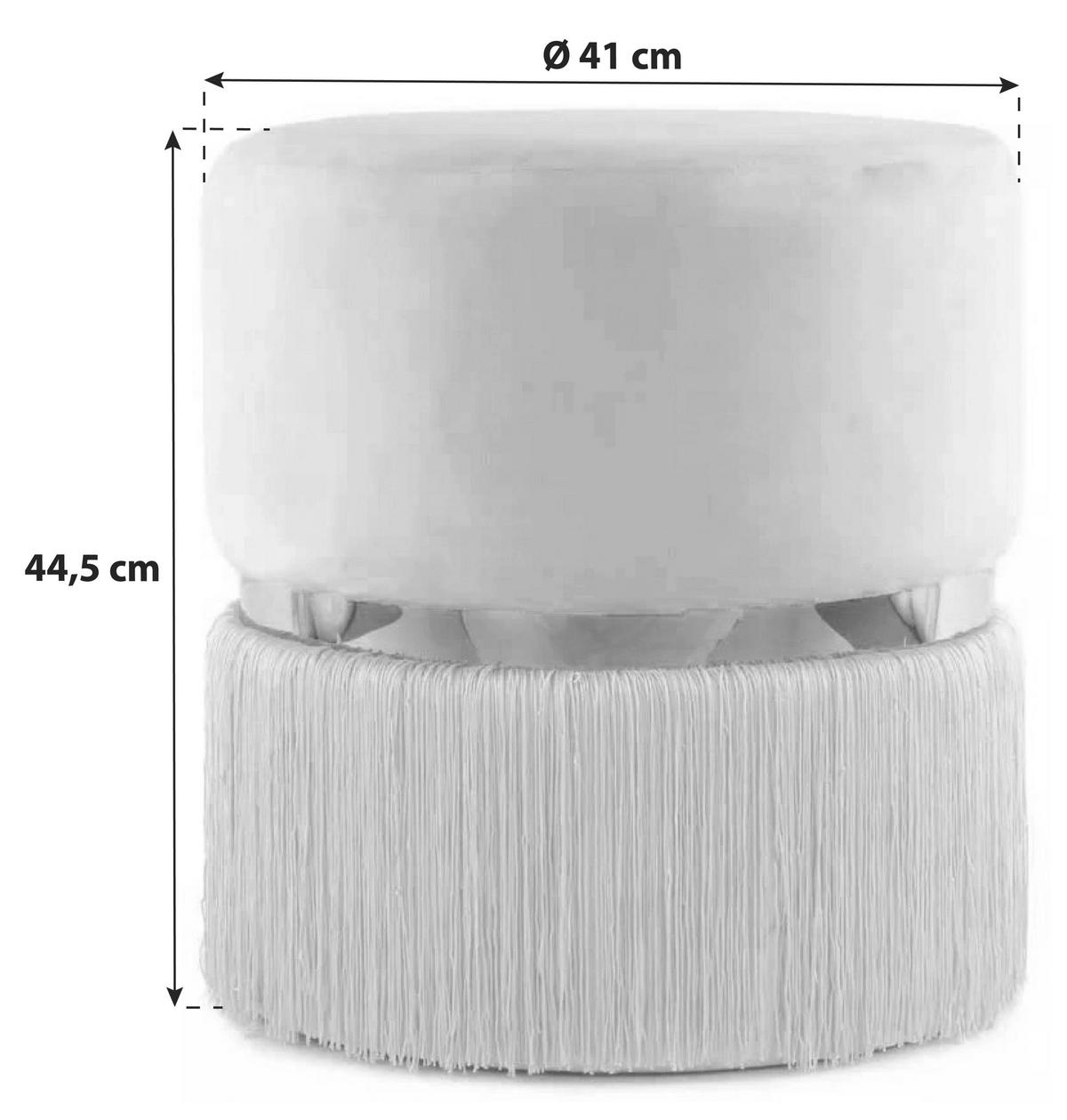 HOCKER Samt Schwarz, Silberfarben, Dunkelgrün  - Dunkelgrün/Silberfarben, Basics, Textil/Metall (41/44,5/41cm) - Kayoom
