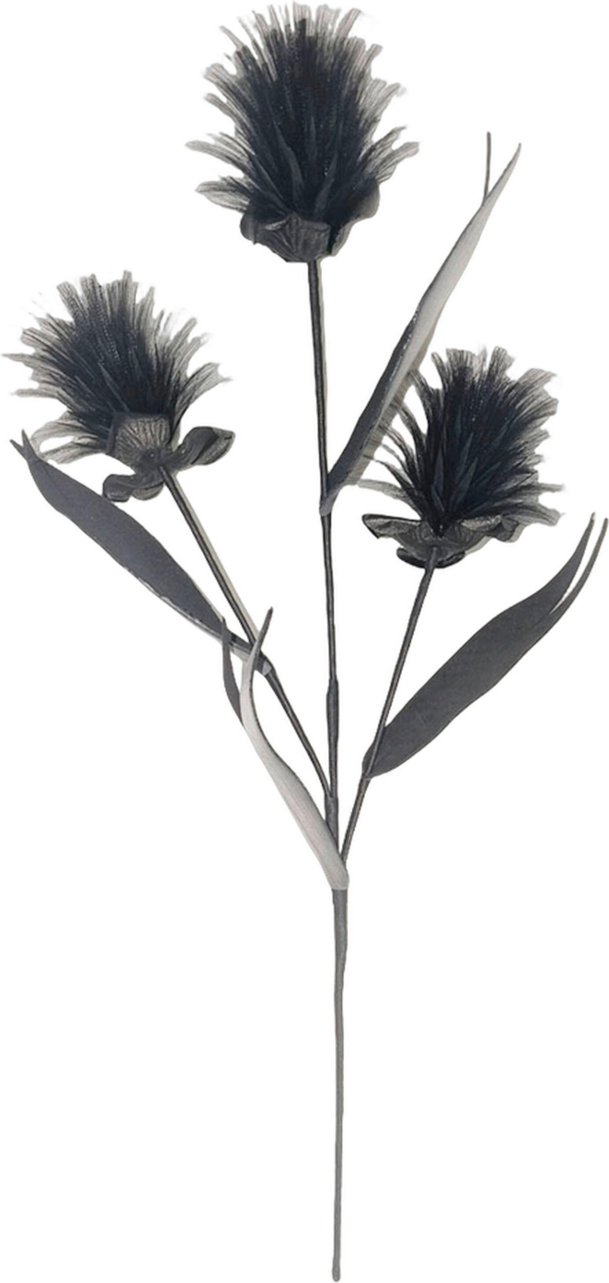 UMĚLÁ KVĚTINA 68 cm - černá, Basics, kov/plast (68cm) - Ambia Home