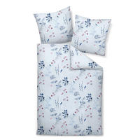 BETTWÄSCHE 2-teilig Makosatin 135/200 cm  - Hellblau, Design, Textil (135/200cm) - Janine
