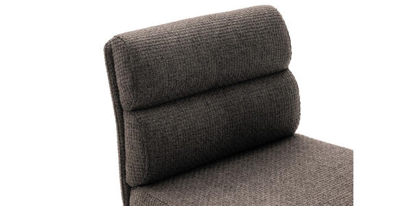 BARHOCKER in Metall, Textil Edelstahlfarben, Cappuccino  - Edelstahlfarben/Cappuccino, Design, Textil/Metall (43/84/52cm) - Dieter Knoll