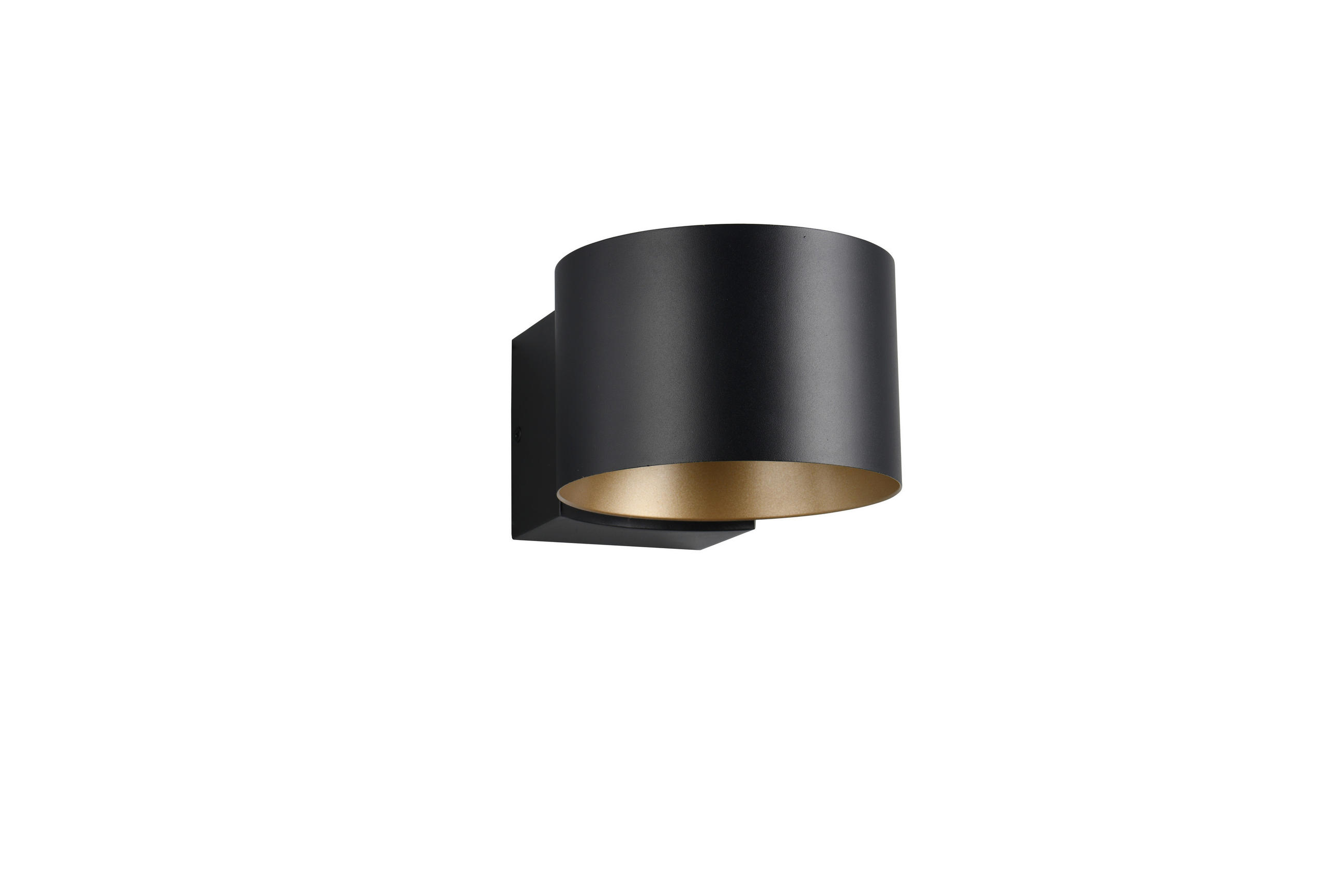 Musterring Led-Wandleuchte Musterring Schwarz, Gold 10 cm