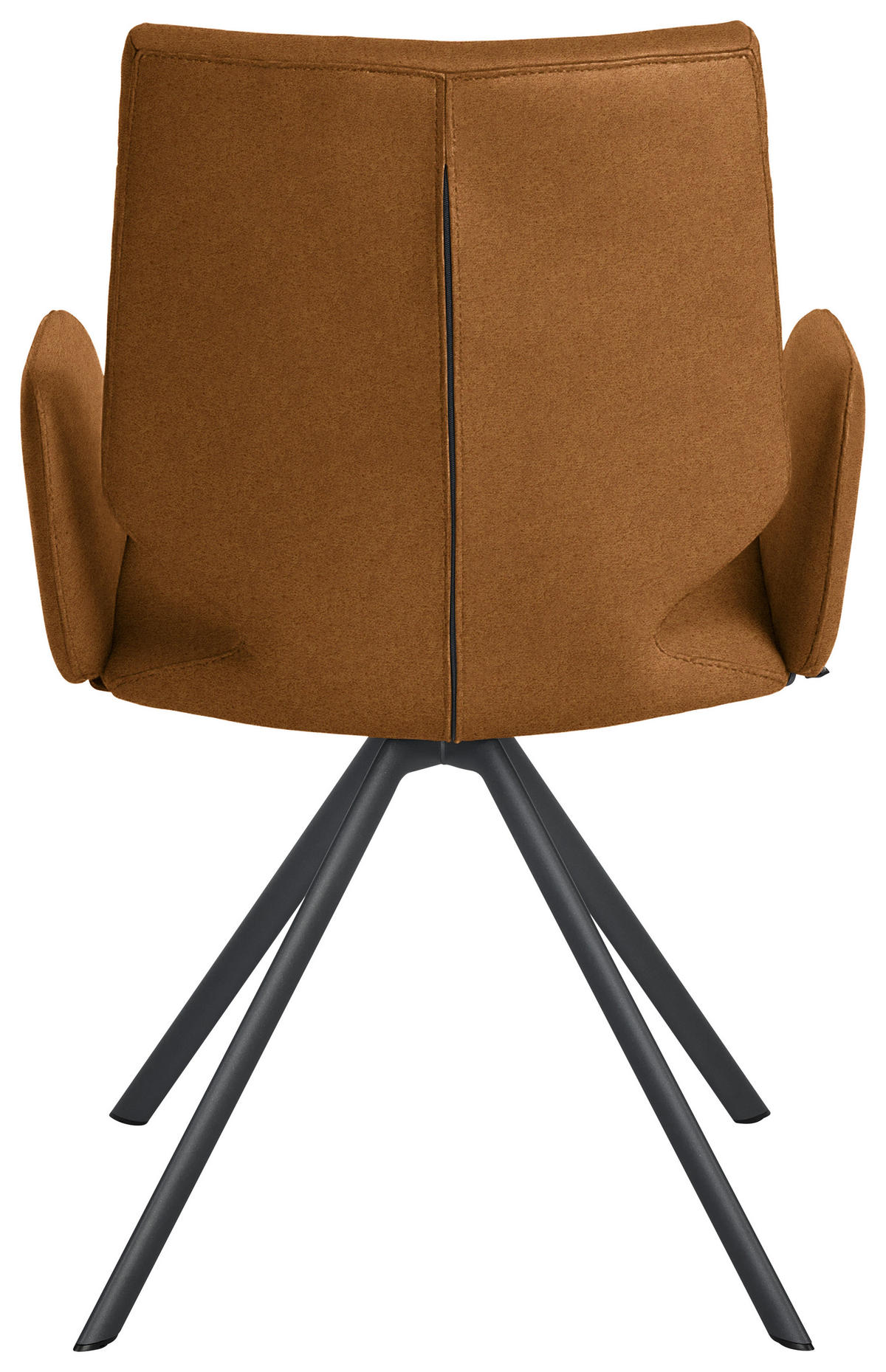 ARMLEHNSTUHL  Lederauswahl, Stoffauswahl, Typenauswahl, inklusive Armlehnen Mikrofaser  - Anthrazit/Senfgelb, Design, Textil/Metall (57/92/63cm) - Venjakob