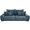 BIGSOFA Feincord Blau  - Blau/Schwarz, KONVENTIONELL, Holz/Textil (280/67/120cm) - Carryhome