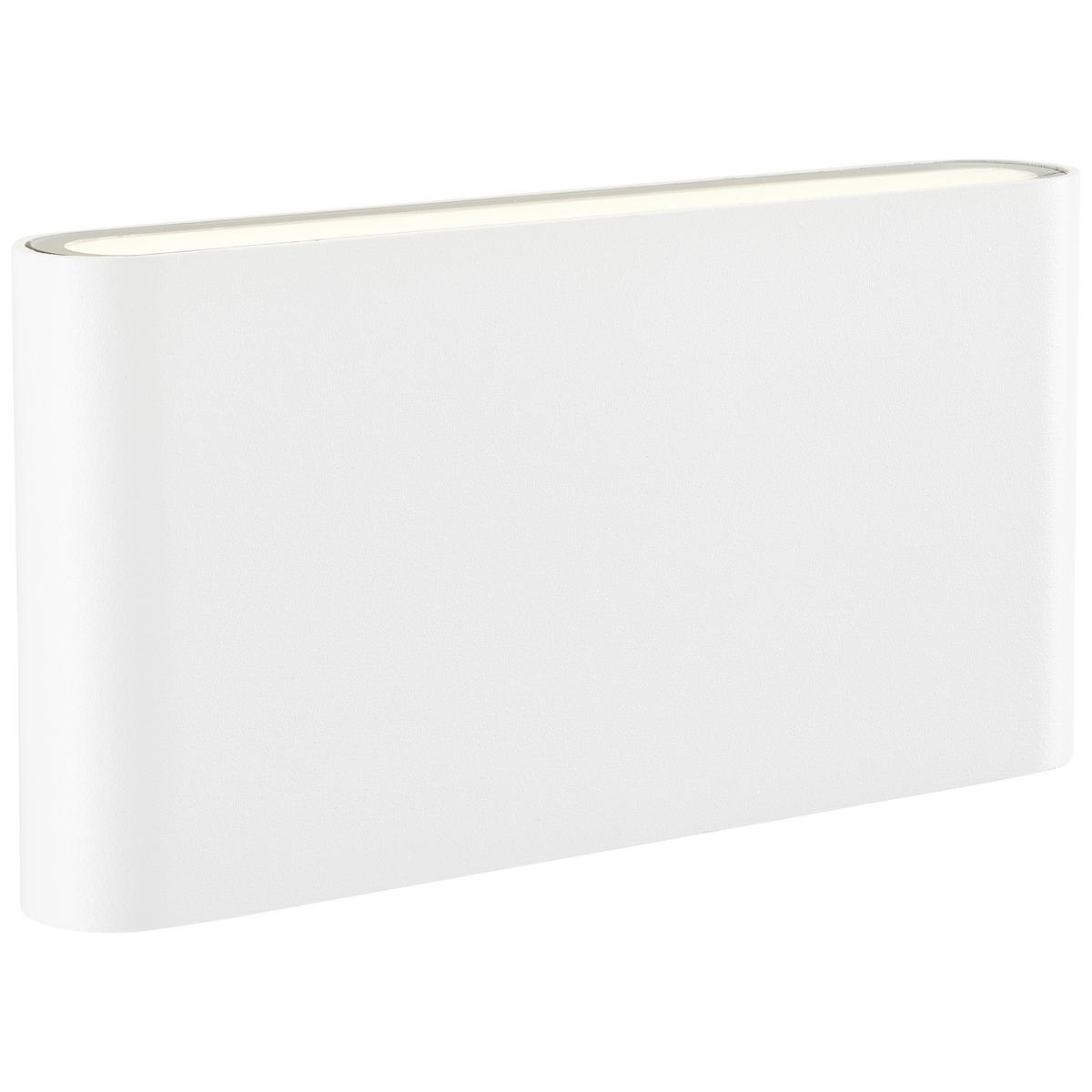 AUßENWANDLEUCHTE   - Weiß, Design, Glas/Metall (9/17,5/2,9cm) - Brilliant