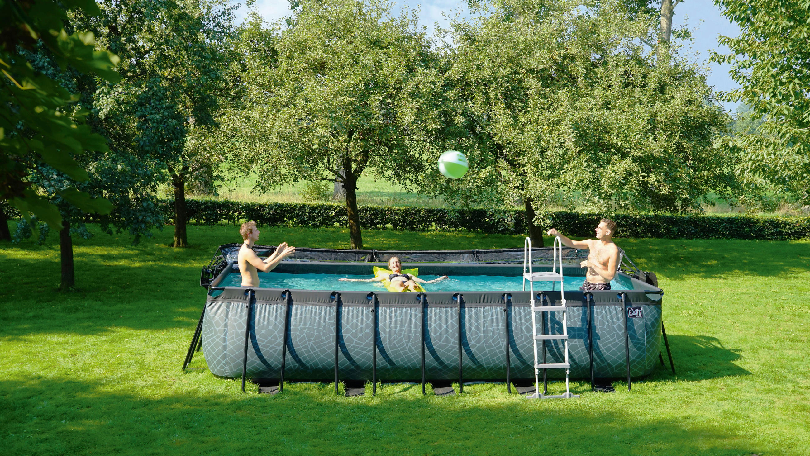 EXIT POOL STONE 540X250 540/250/122 cm  - Grau, KONVENTIONELL (540/250/122cm) - EXIT Toys