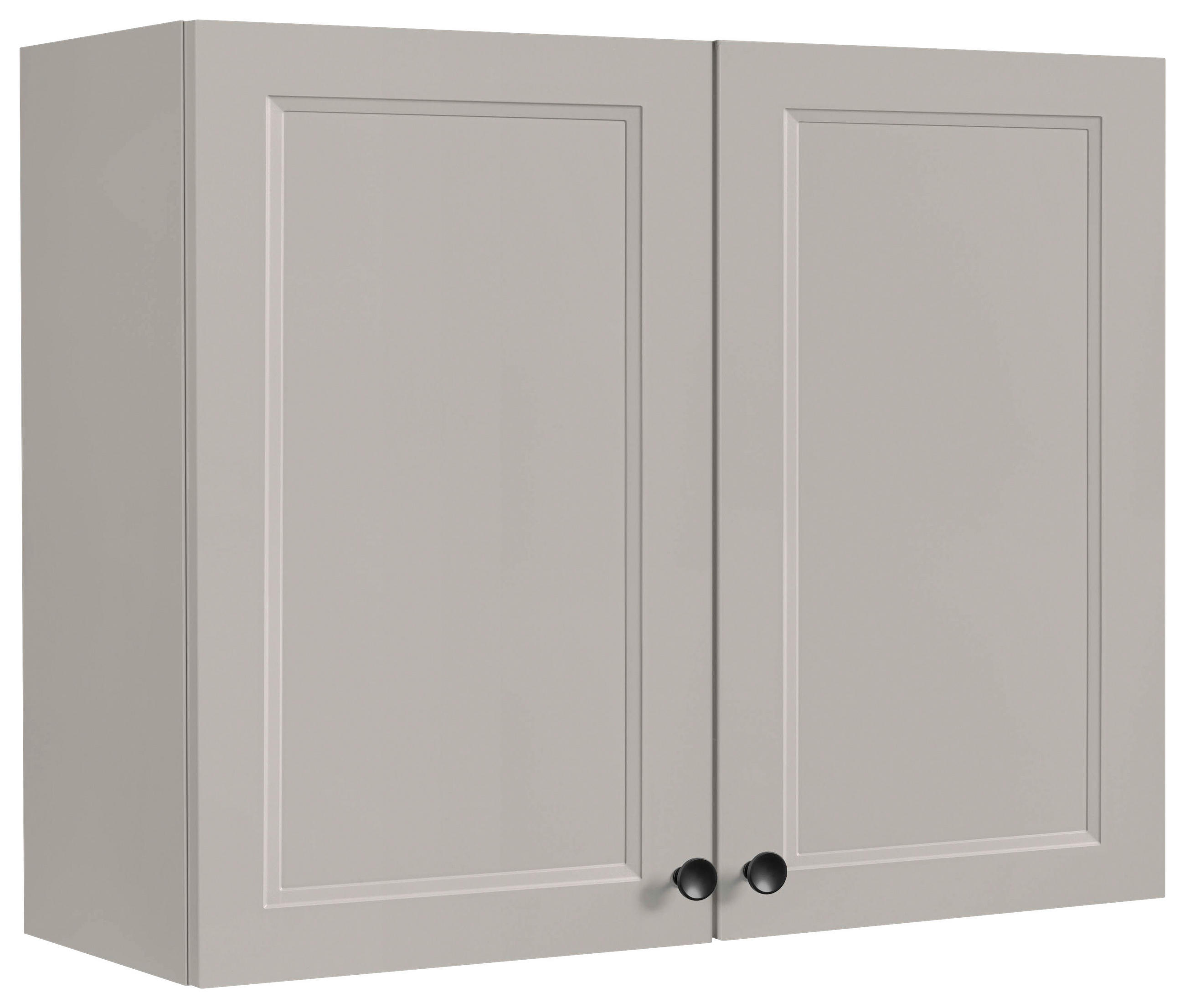 KÜCHENOBERSCHRANK 90/72/35 cm  in Grau  - Schwarz/Grau, MODERN, Holzwerkstoff/Metall (90/72/35cm) - Nobilia