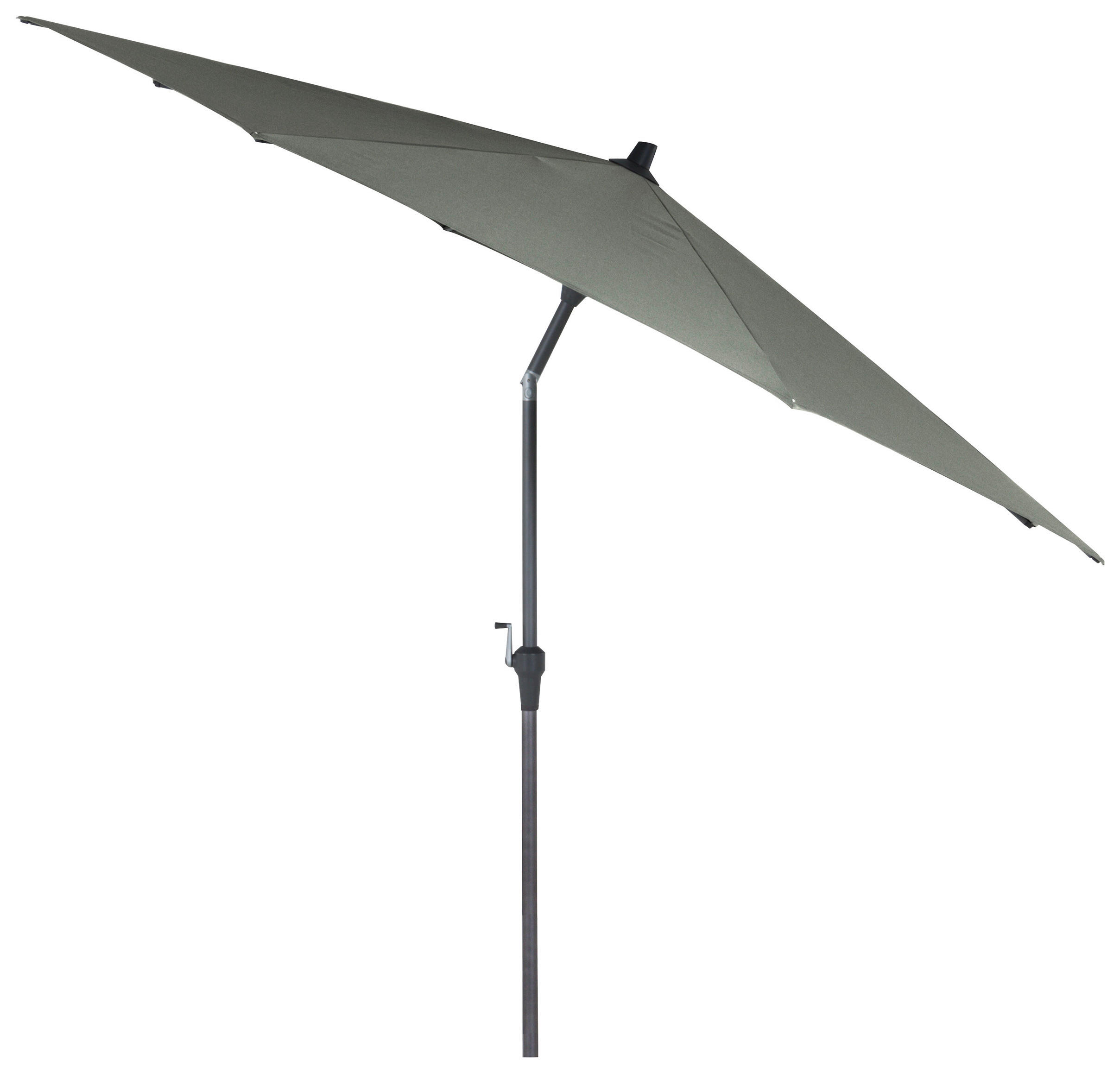 SONNENSCHIRM 300 cm  - Anthrazit/Olivgrün, KONVENTIONELL, Textil/Metall (300/300cm) - Siena Garden