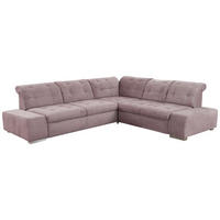 ECKSOFA in Flachgewebe Flieder  - Chromfarben/Flieder, Modern, Kunststoff/Textil (283/254cm) - Sit & More