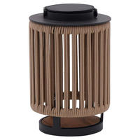 SVJETILJKA SOLARNA  - tamno siva/prirodne boje, Design, metal/tekstil (21,5/32,5/21,5cm) - Ambia Garden