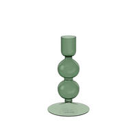 KERZENHALTER - Salbeigrün, KONVENTIONELL, Glas (7,5/7,5/13,5cm) - like.Villeroy & Boch