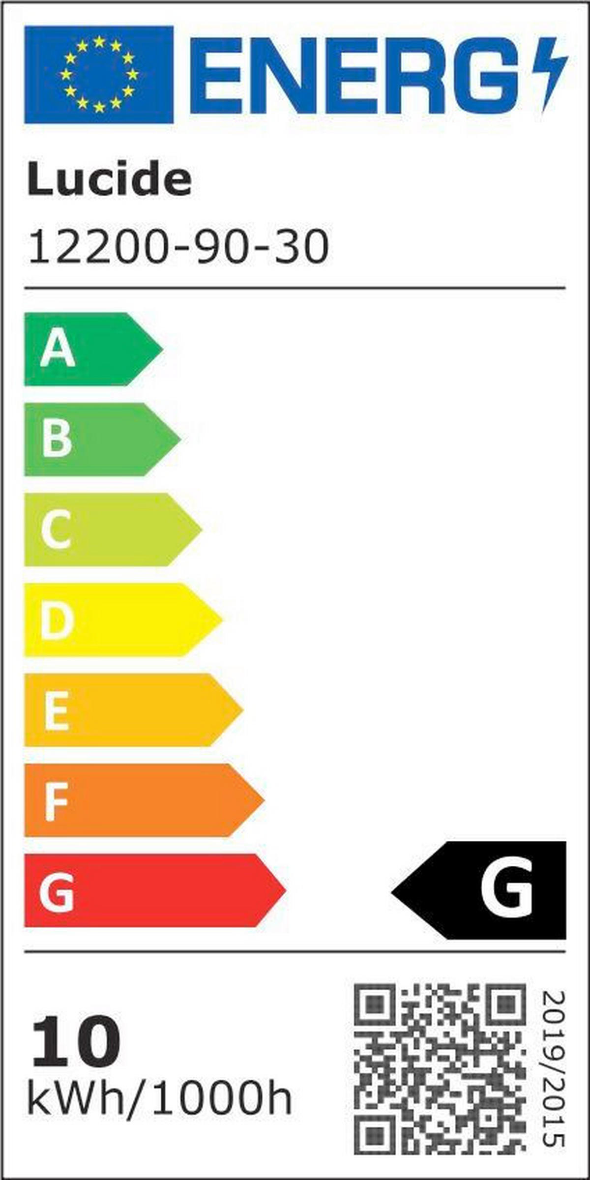 LED-WANDLEUCHTE - Schwarz, Design, Metall (90/4/22cm) - Lucide