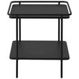 BEISTELLTISCH 45/45/44,3 cm Schwarz quadratisch  - Schwarz, Basics, Metall (45/45/44,3cm) - Xora