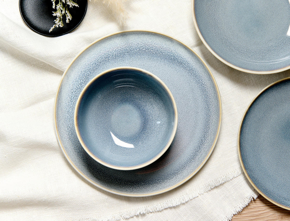 SCHALE Skagen Stone  15/15/7 cm  - Blau/Grau, Basics, Keramik (15/15/7cm) - Ritzenhoff Breker