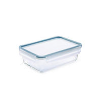 FRISCHHALTEDOSE CLIC & LOCK 1,3 L  - Blau/Transparent, Basics, Glas/Kunststoff (24/16,5/7,8cm) - Rotho