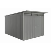 GERÄTEHAUS 260/222/380 cm  - Anthrazit, Basics, Metall (260/222/380cm) - Biohort
