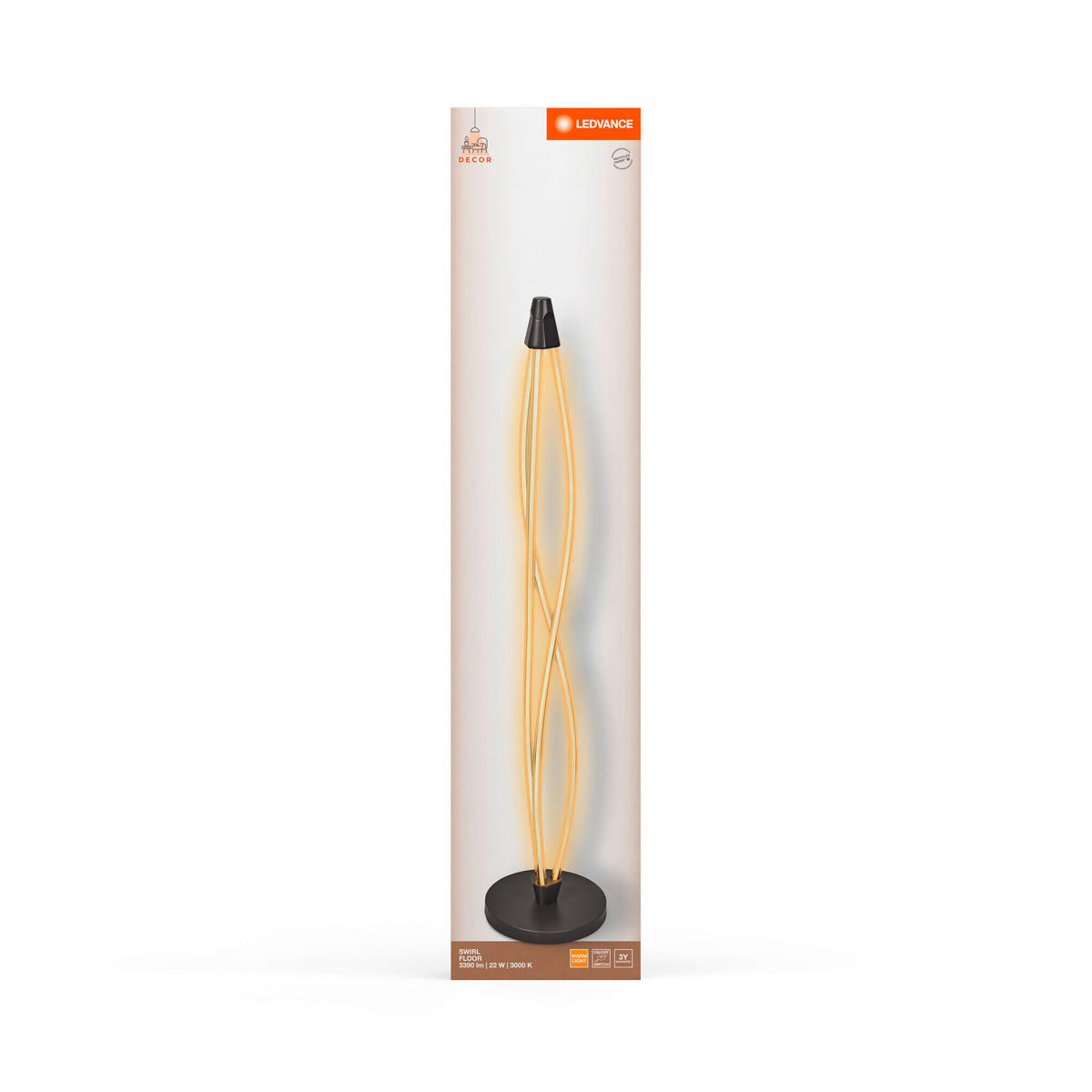 LED-STEHLEUCHTE 26/128 cm    - Dunkelgrau, KONVENTIONELL, Kunststoff (26/128cm) - Ledvance