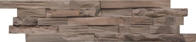 XXXLutz Wandverkleidung Beachwood Dunkelbraun 15x2x61 cm