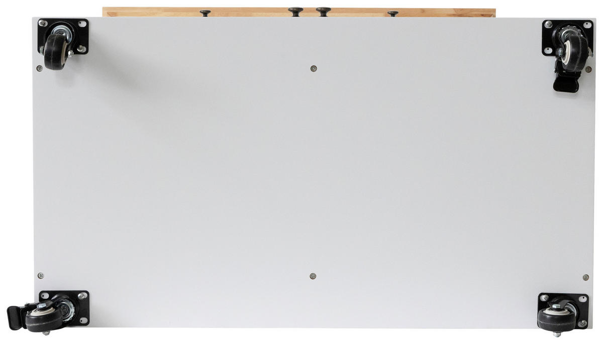 SERVIERWAGEN , Weiss  - Weiss/Schwarz, Basics, Holz/Holzwerkstoff (88/88/47cm) - MID.YOU