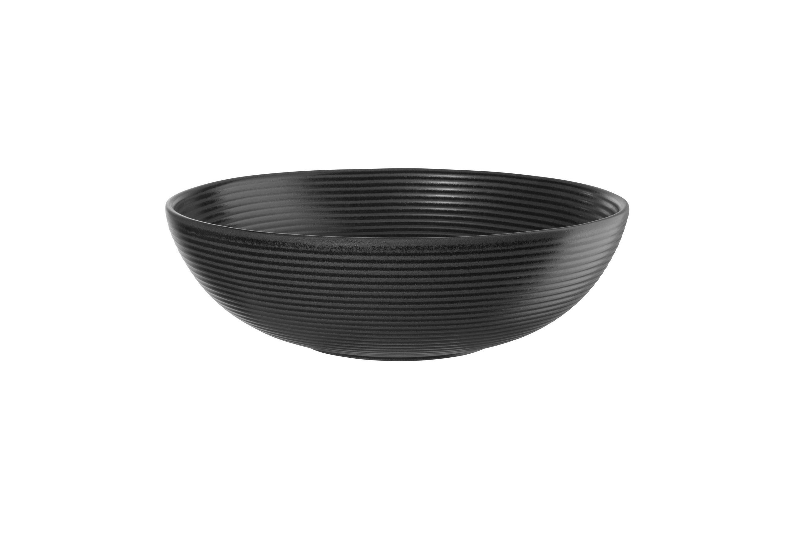 SCHALE KITCHEN`ART COPPA KURO - Schwarz, KONVENTIONELL, Keramik (29,5/9cm) - ASA