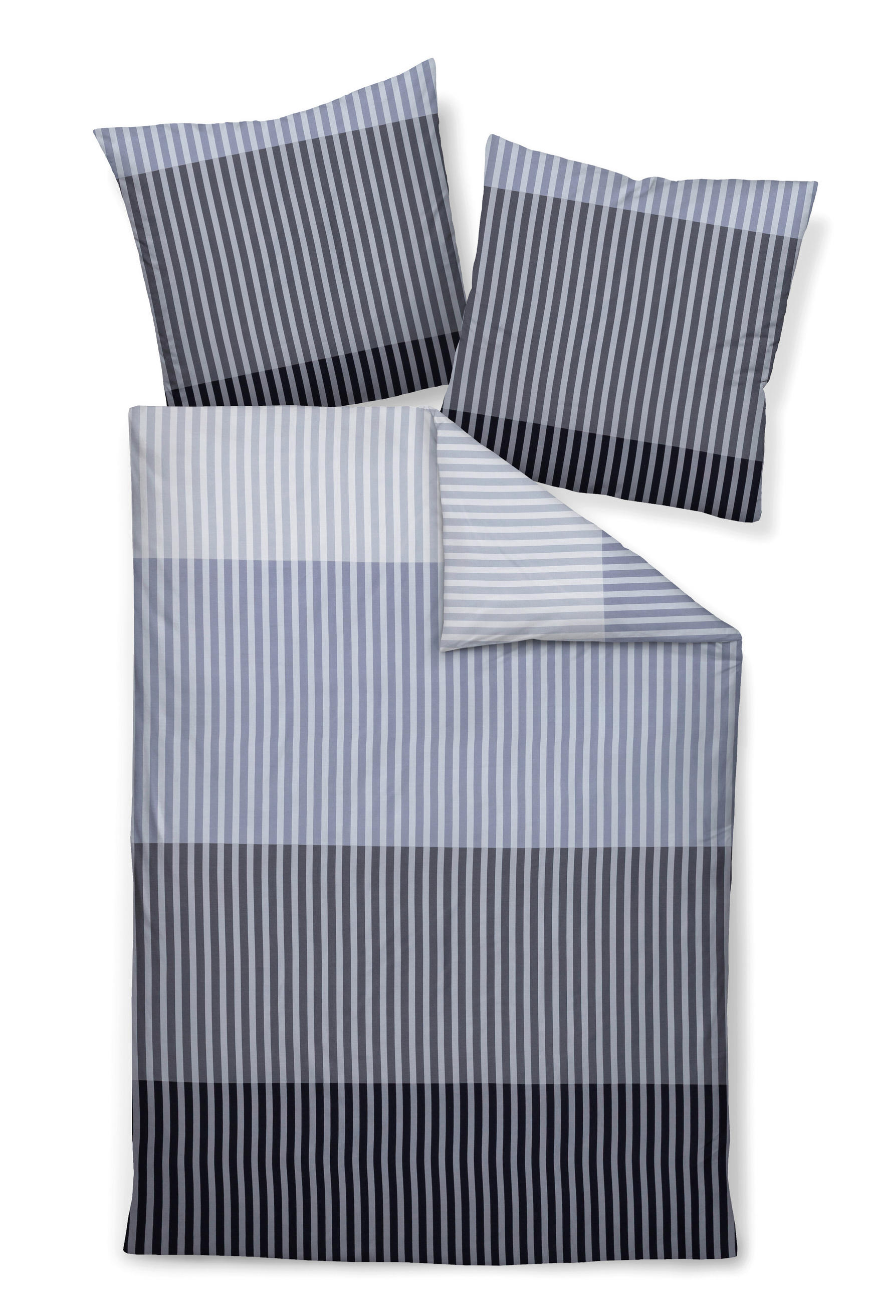 BETTWÄSCHE 3-teilig Makosatin 200/220 cm  - Silberfarben, Design, Textil (200/220cm) - Janine