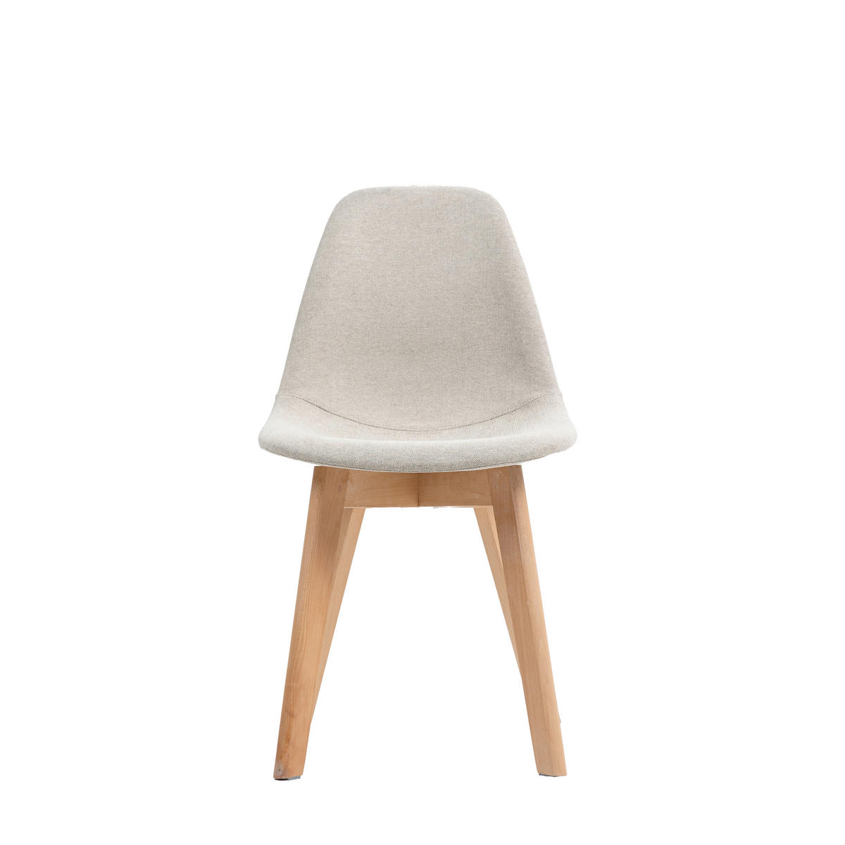 STUHL-SET 4 Stück  in Edelstahl  - Beige, MODERN, Holz/Kunststoff (47/83/53cm) - MID.YOU