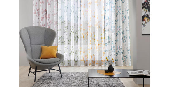 ÖSENVORHANG halbtransparent - Grün, KONVENTIONELL, Textil (135/245cm) - Esposa