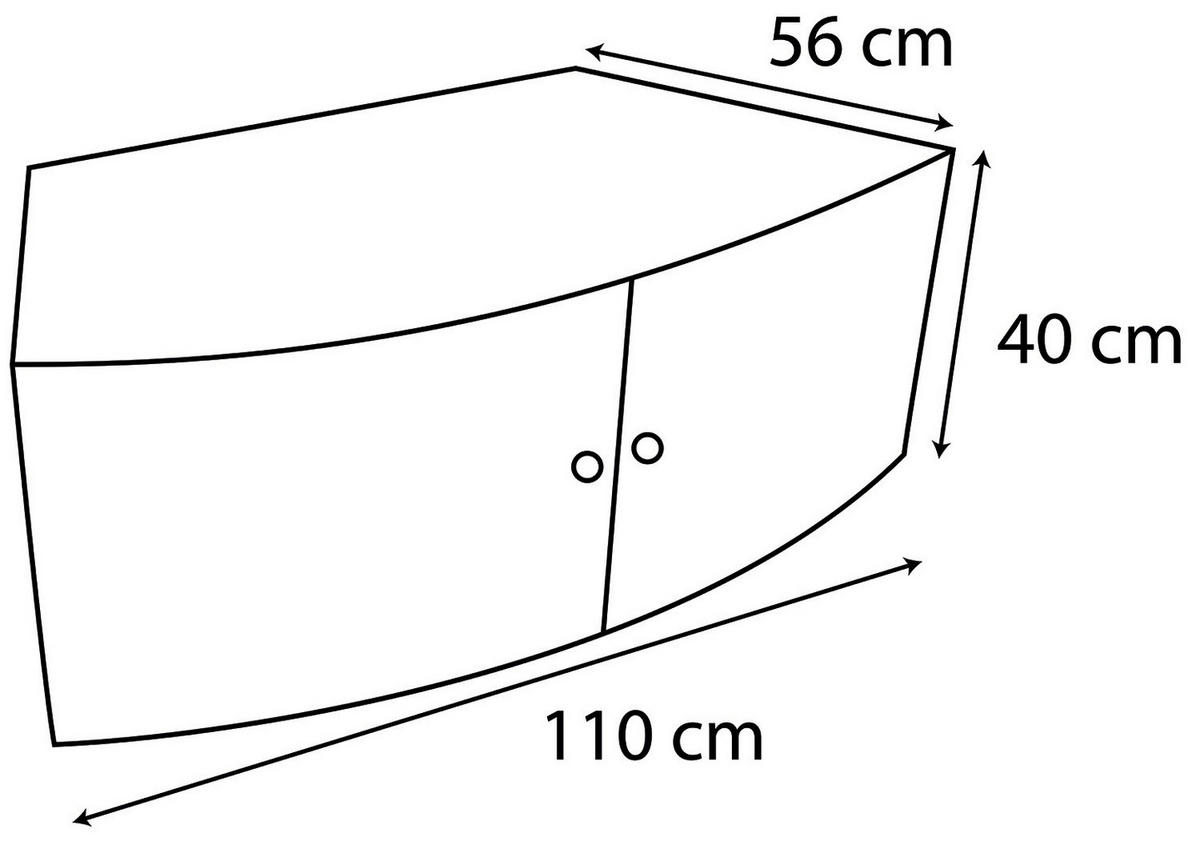 WHIRLPOOL NETSPA OCTOPUS 290/73 cm  - Schwarz, Basics, Leder/Kunststoff (290/73cm)