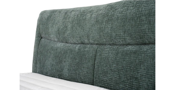 BOXSPRINGBETT 180/200 cm  in Grau, Grün  - Chromfarben/Grau, KONVENTIONELL, Textil/Metall (180/200cm) - Esposa