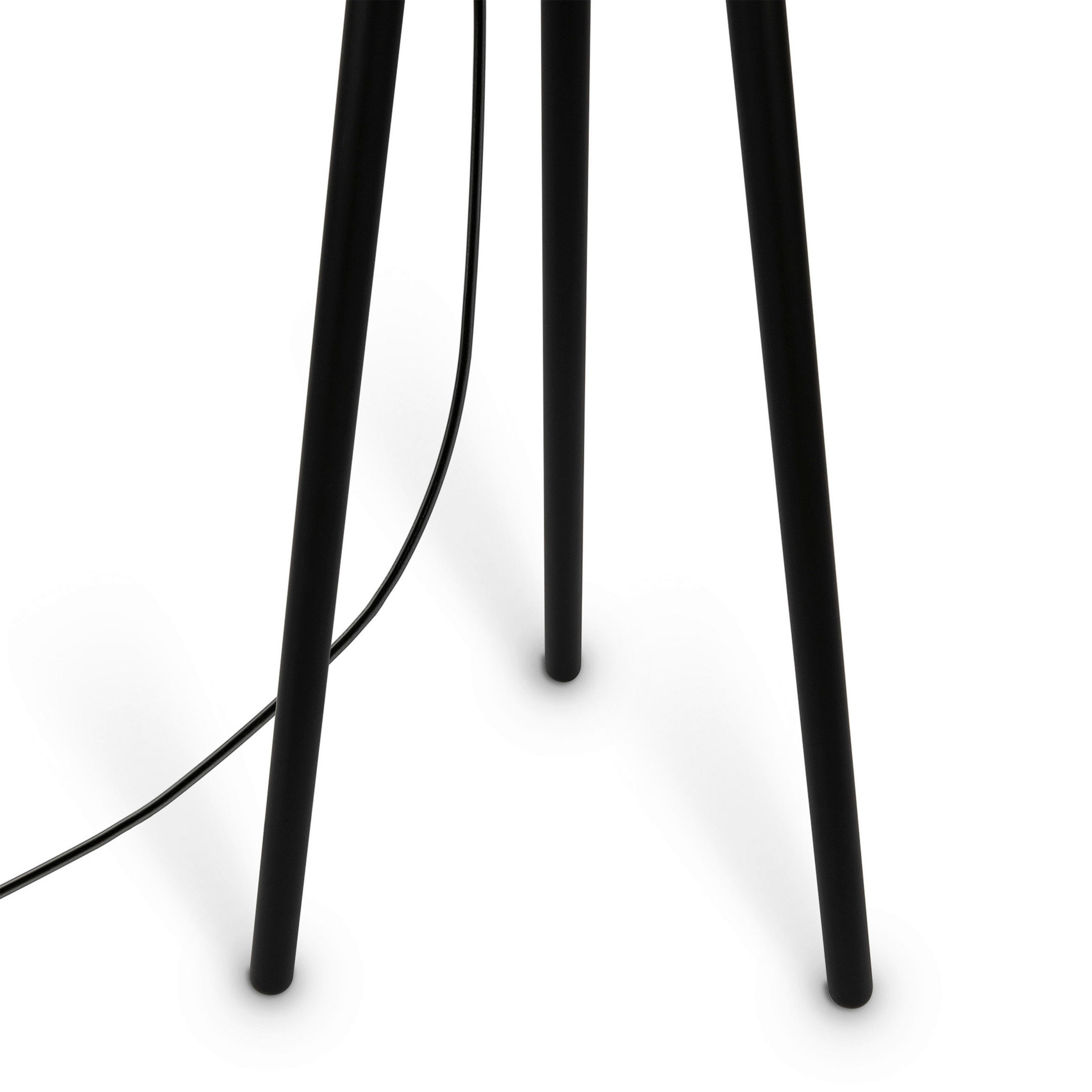 GOLVLAMPA  44/164,2/60,7 cm   - svart, Trend, metall/trä (44/164,2/60,7cm)