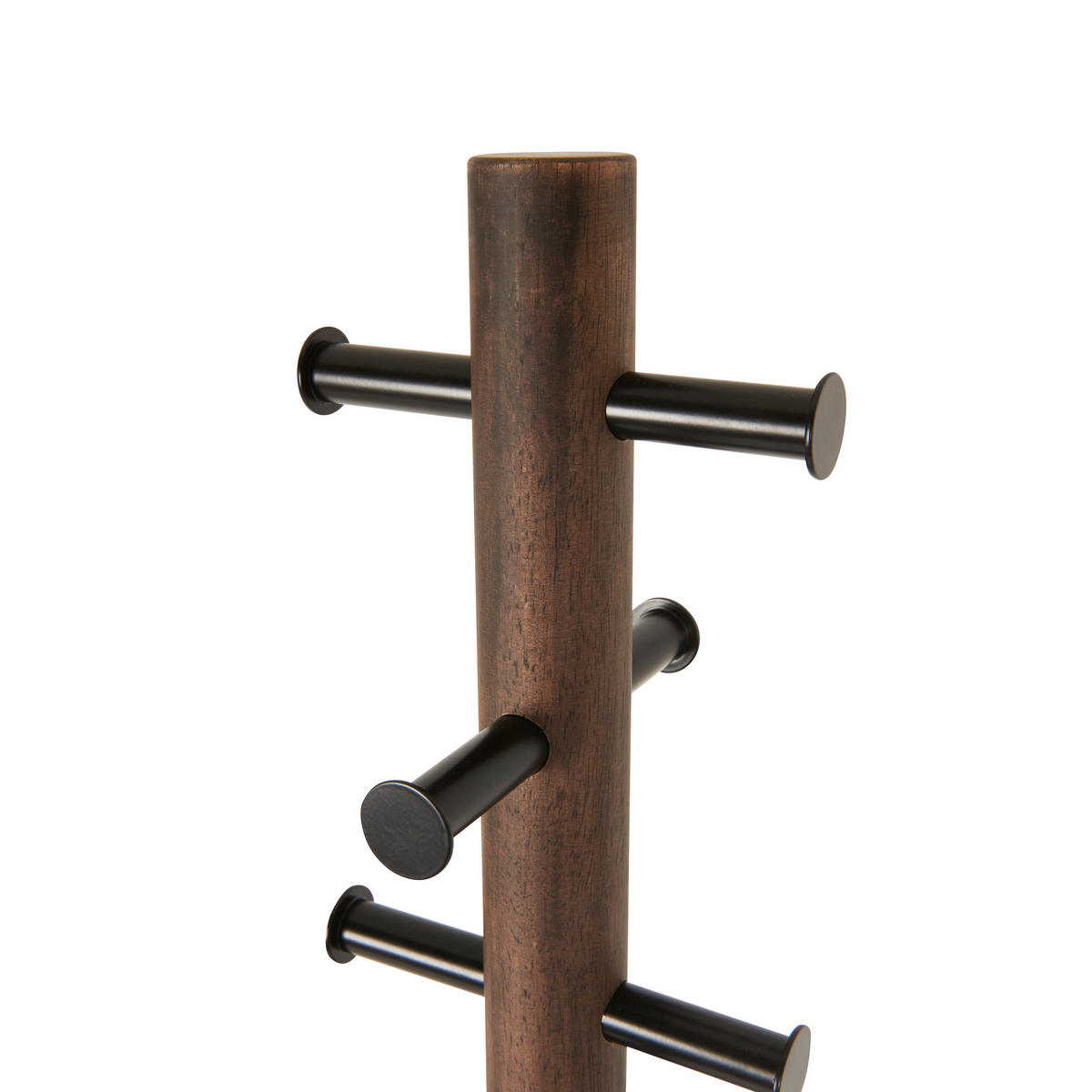 ŠATNÍ STOJAN - tmavě hnědá, Basics, dřevo (51/165cm) - Umbra