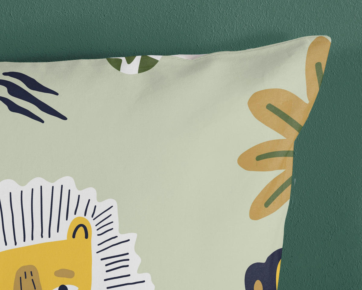 KINDERBETTWÄSCHE 140/200 cm  - Mintgrün/Grün, Basics, Textil (140/200cm)