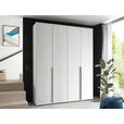 DREHTÜRENSCHRANK  in Weiß  - Schwarz/Weiß, MODERN, Holzwerkstoff/Kunststoff (180/225/52cm) - Carryhome