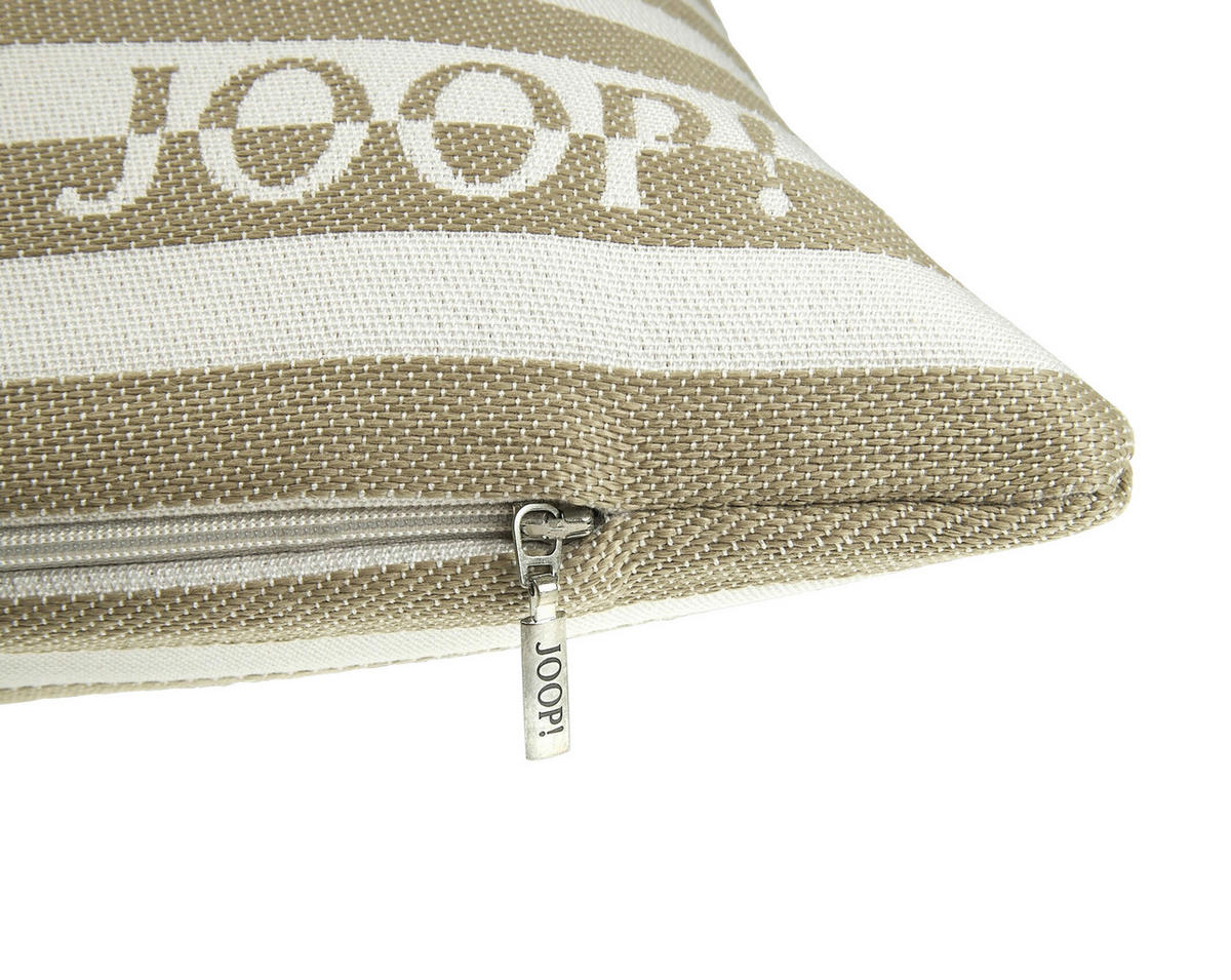 OUTDOOR-KISSEN  - Sandfarben/Weiß, Design, Textil (50/50cm) - Joop!