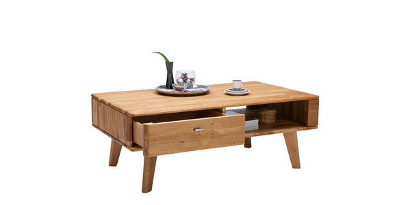 COUCHTISCH in Holz 120/70/45 cm - Champagner/Eichefarben, KONVENTIONELL, Holz/Metall (120/70/45cm) - Voleo