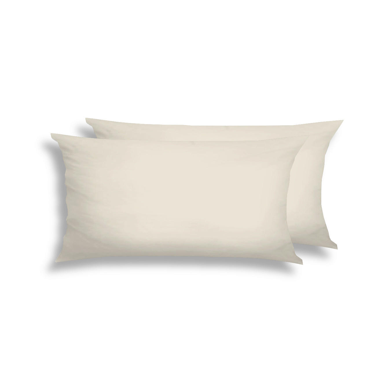 KOPFPOLSTERBEZUG 40/80 cm  - Alabasterfarben, Design, Textil (40/80cm) - Florella