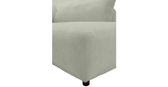 ECKSOFA  in Chenille Salbeigrün  307/224 cm  - Salbeigrün/Schwarz, KONVENTIONELL, Kunststoff/Textil (307/224cm) - Hom`in