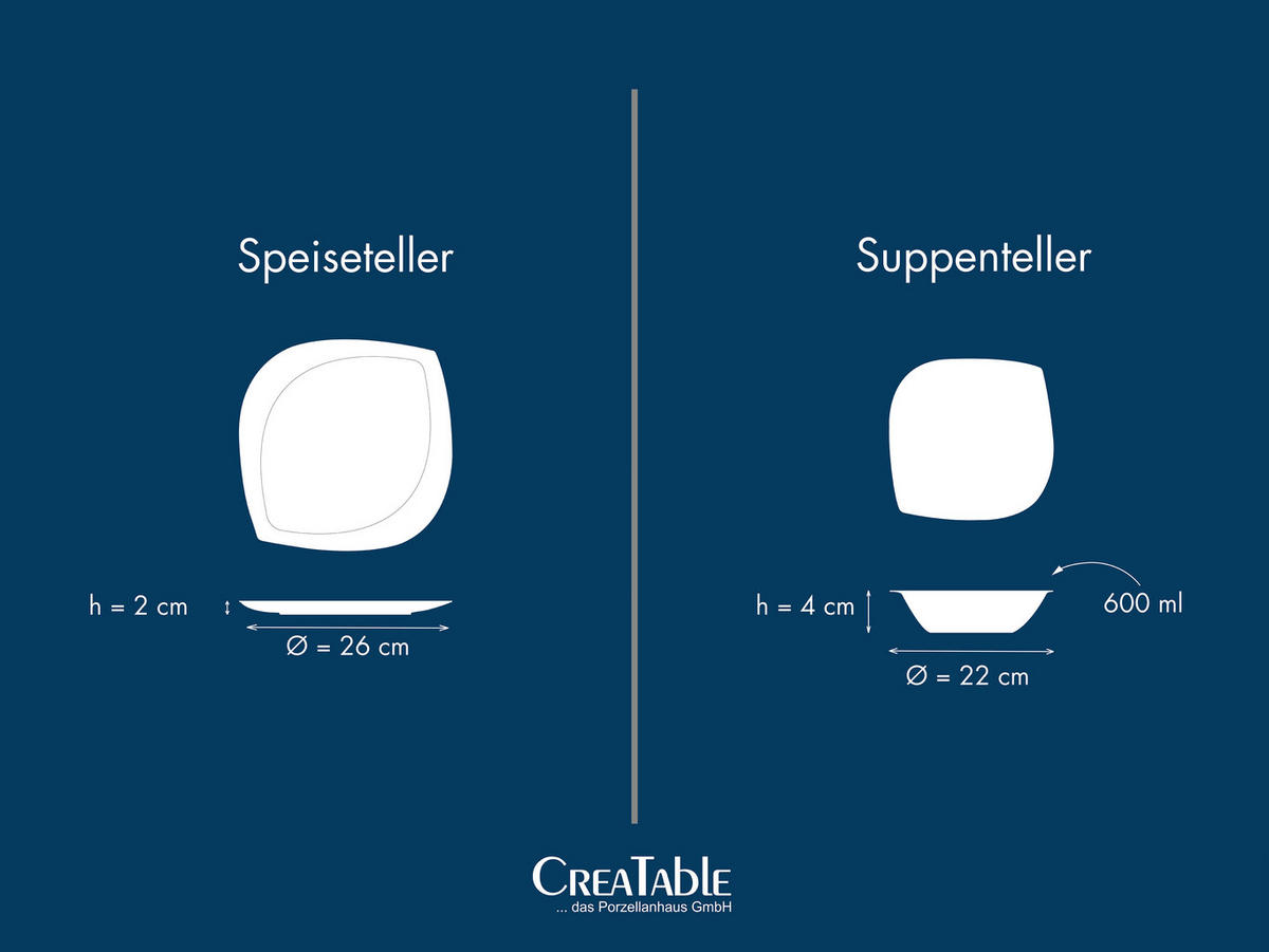 JÍDELNÍ SOUPRAVA, porcelán - krémová, Basics, keramika (34/31/34,5cm) - Creatable