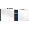 SPIEGELSCHRANK 185/70,3/17,3 cm  - Chromfarben/Blaugrau, KONVENTIONELL, Glas/Holzwerkstoff (185/70,3/17,3cm) - Dieter Knoll