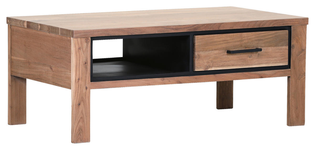 COUCHTISCH Akazie massiv 110/60/45 cm rechteckig Akaziefarben  - Akaziefarben, LIFESTYLE, Holz (110/60/45cm) - Landscape