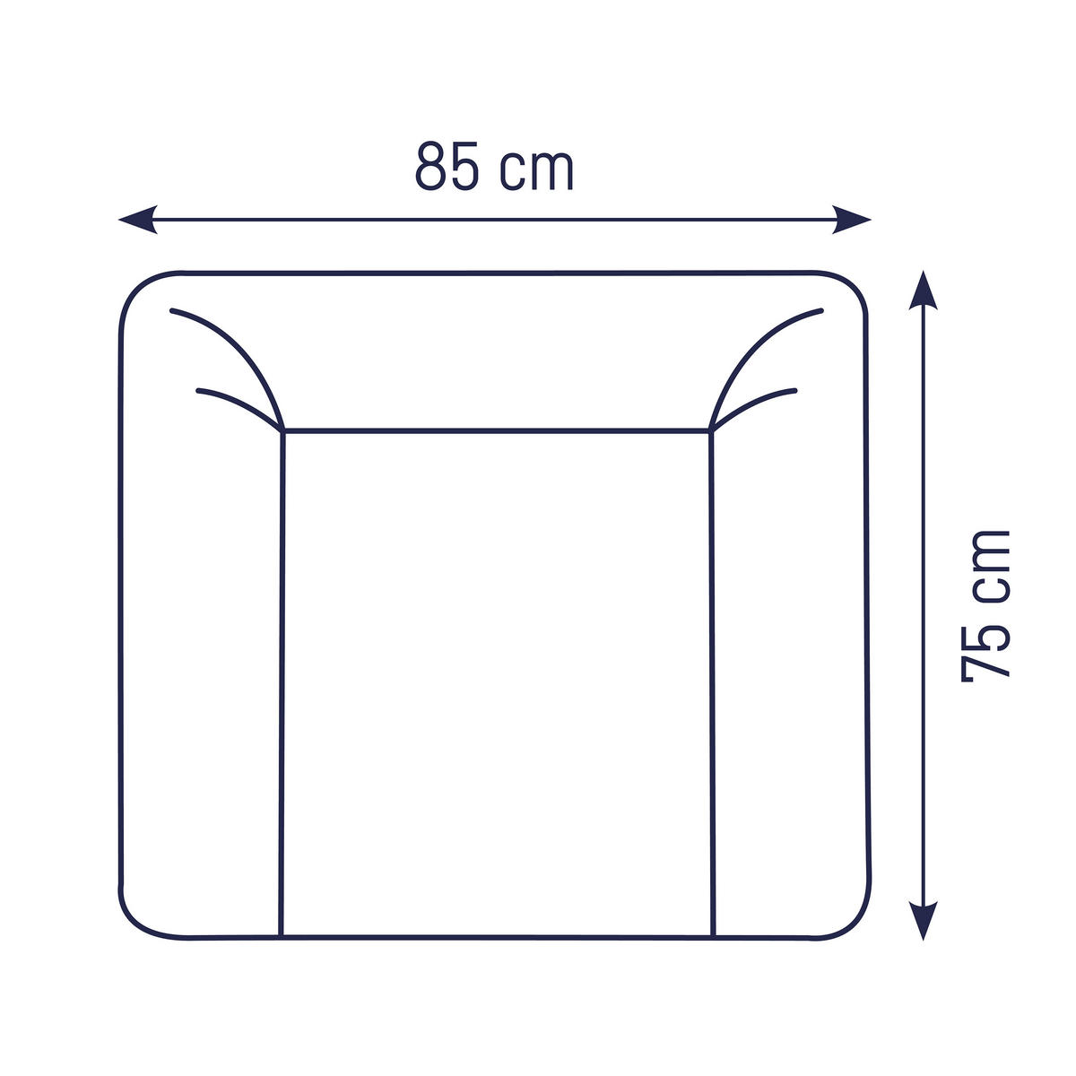 WICKELAUFLAGE - Weiß, Basics, Kunststoff (85/75cm) - Zöllner