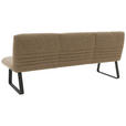 SITZBANK 221/90/70 cm Flachgewebe Rostfarben, Cognac  - Rostfarben/Cognac, Design, Textil/Metall (221/90/70cm) - Dieter Knoll