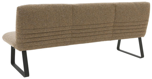SITZBANK 221/90/70 cm Flachgewebe Rostfarben, Cognac  - Rostfarben/Cognac, Design, Textil/Metall (221/90/70cm) - Dieter Knoll