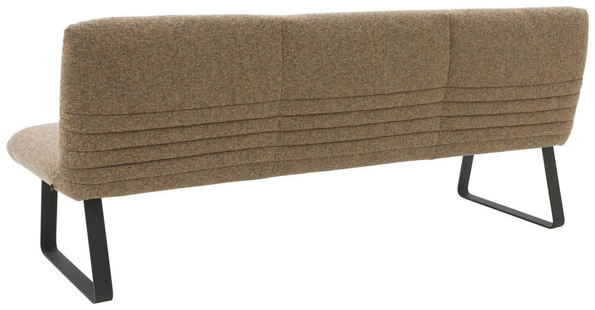 SITZBANK 221/90/70 cm Flachgewebe Rostfarben, Cognac  - Rostfarben/Cognac, Design, Textil/Metall (221/90/70cm) - Dieter Knoll