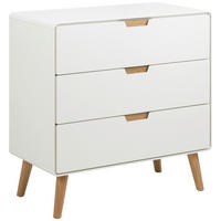 KOMMODE Lowell  in 80/80/40 cm  - Eichefarben/Weiß, Design, Holz/Holzwerkstoff (80/80/40cm)