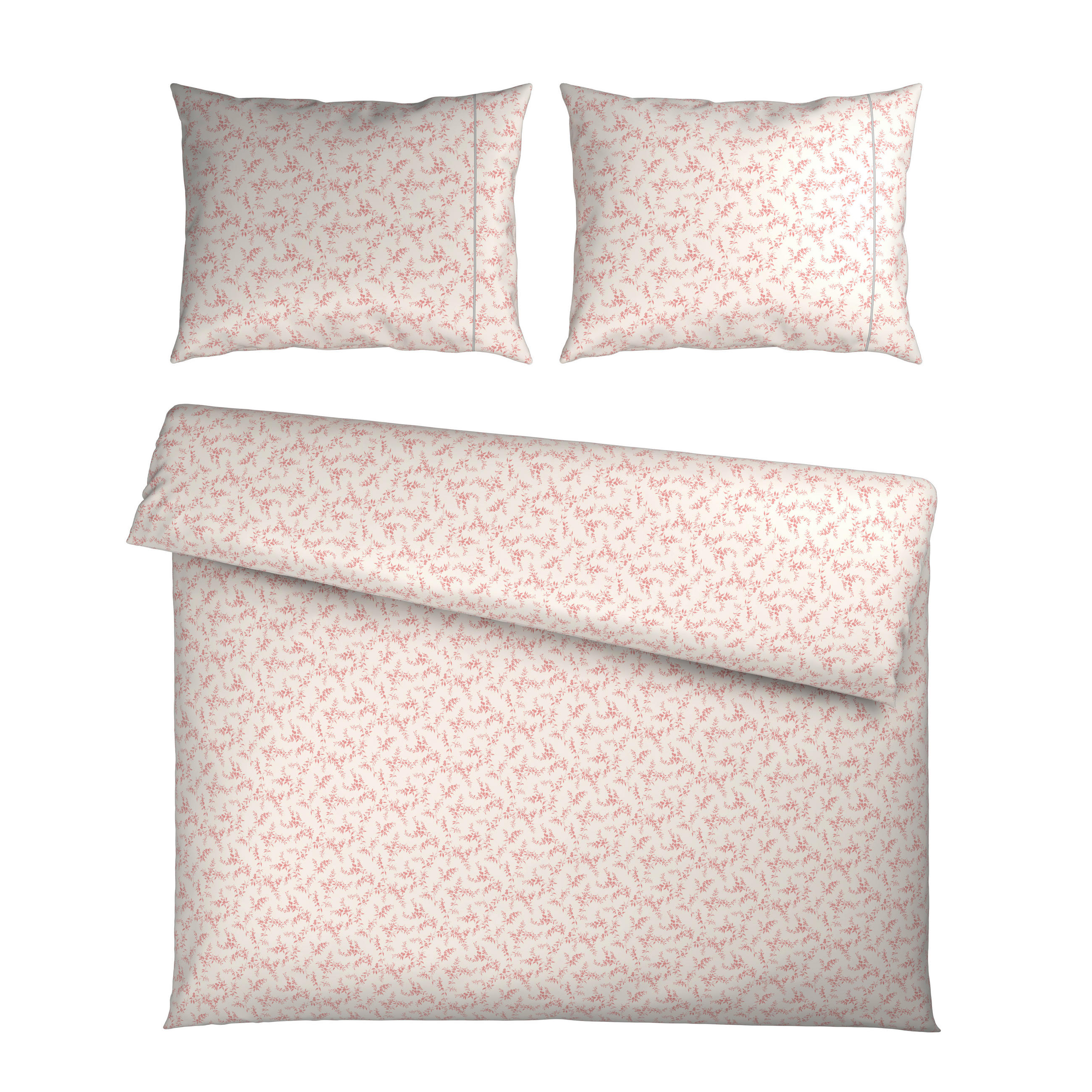 POSTELJNINA Mavie 200/200 cm saten srebrne barve, pink  - srebrne barve/pink, Konvencionalno, tekstil (200/200cm) - Esposa